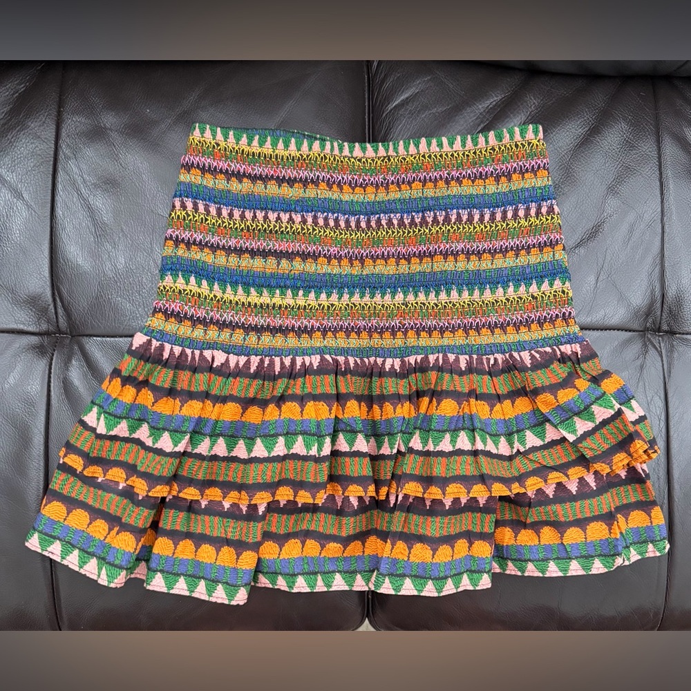 Farm Rio Smocked Skirt Size Small